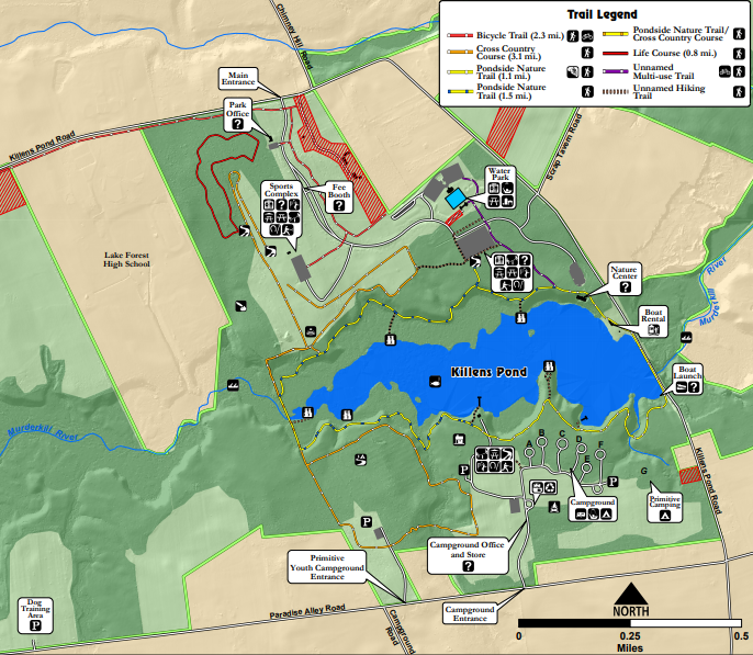 Bicycle Trail_Killens Pond Map