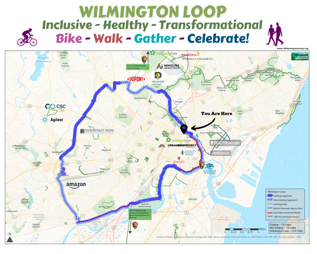 Wilmington Loop Map with locations